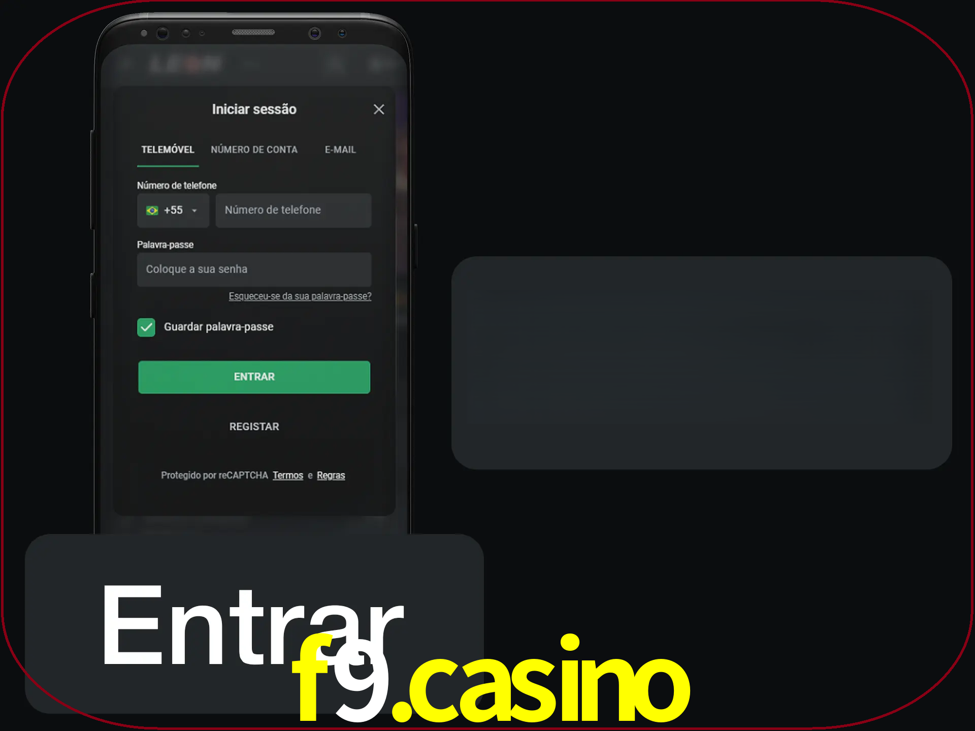 Faça o login para começar a apostar e jogar no cassino.
